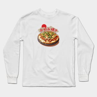 Okonomiyaki | Japanese cuisine | Traditional Food Long Sleeve T-Shirt